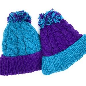 Bright color wool beanie